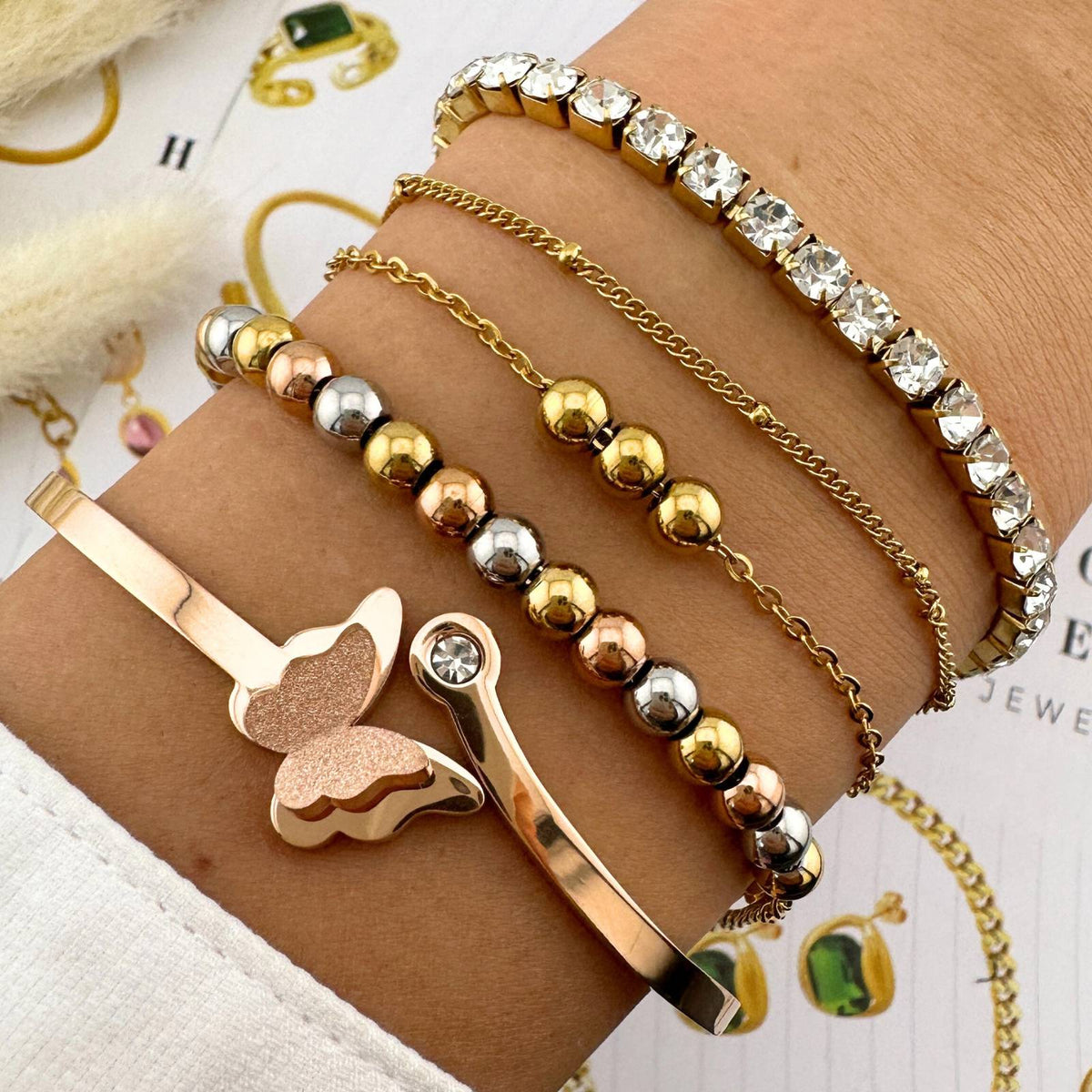 Gold Tennis Bracelet