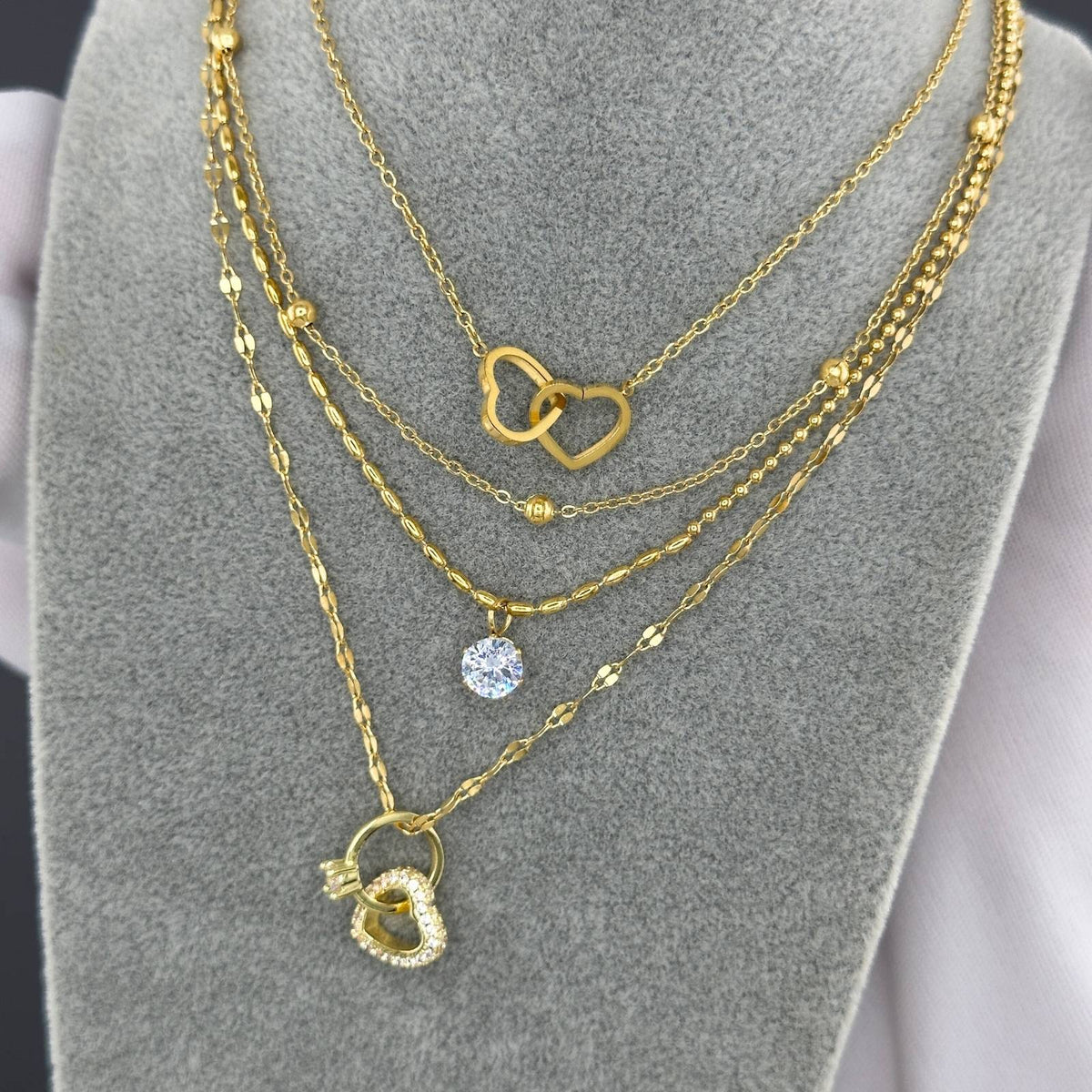 Linked Hearts Necklace