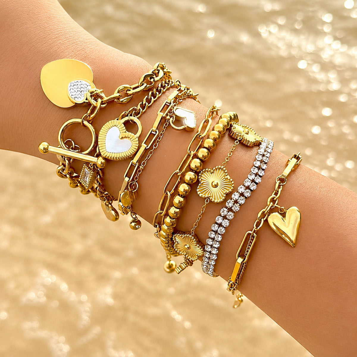 Heart Chain Bracelet