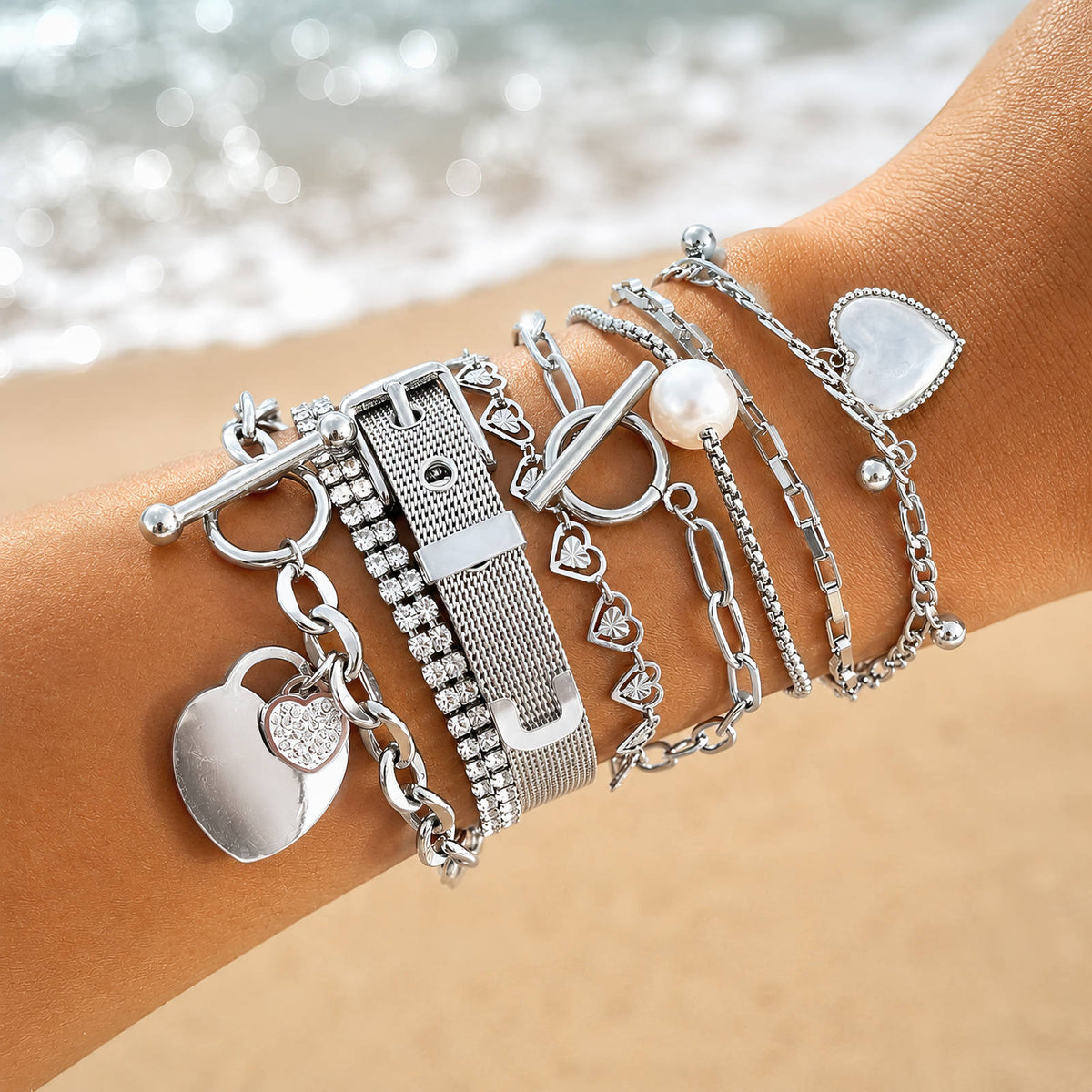 Polished Heart Bracelet