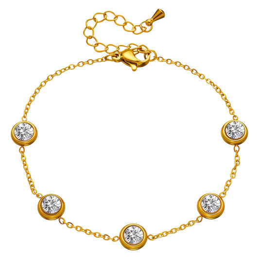 Bezel Link Bracelet