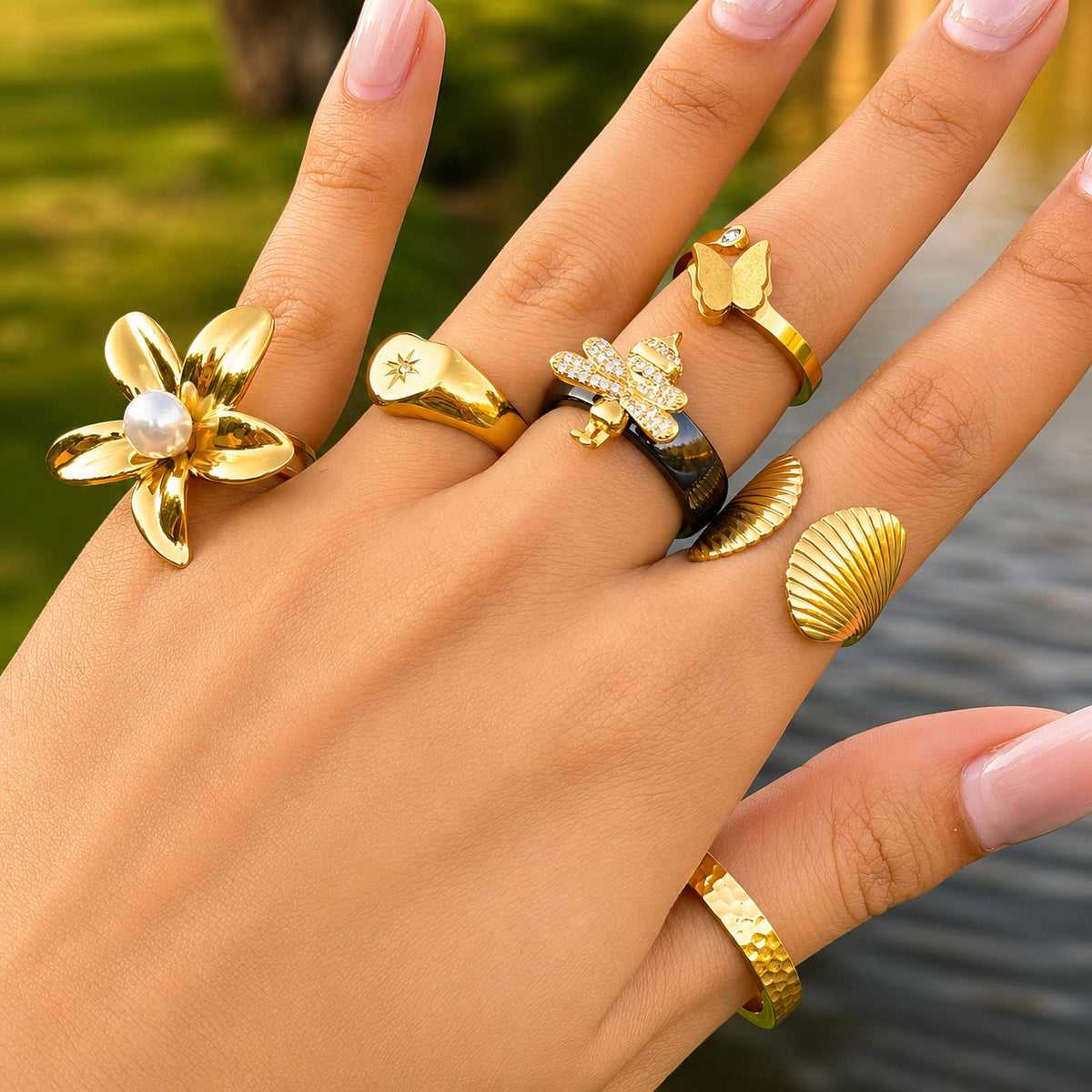 Open Butterfly Ring