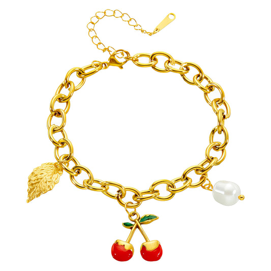 Cherry Chain Bracelet